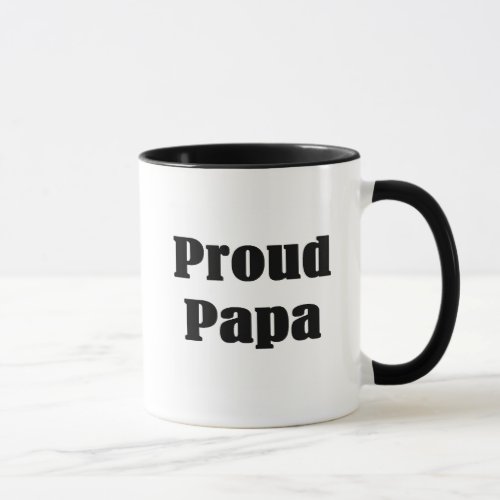 Proud Papa T_shirts and Gifts Mug