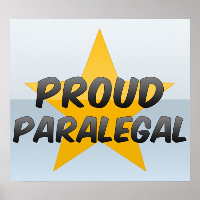 Proud Paralegal Poster (Front)