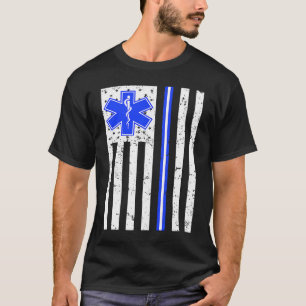 Proud Paramedic EMT EMS Thin White Line Men women T-Shirt