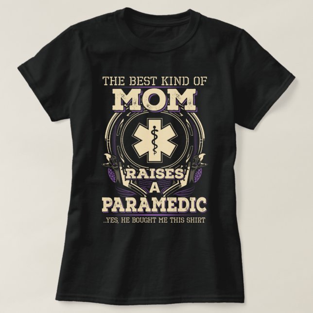 Proud Paramedic's Mom T-Shirt (Design Front)