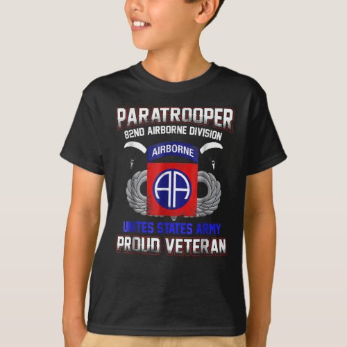  Proud Paratrooper Veteran_82nd Airborne Division T_Shirt