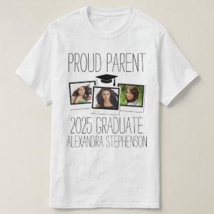 Proud Parent 2025 Graduate Graduation Photo T-Shirt