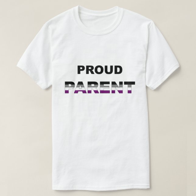 Proud Parent Ace LGBT T-Shirt (Design Front)