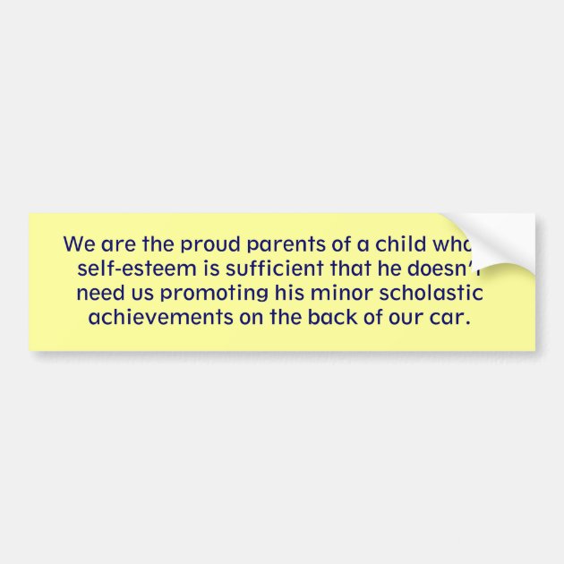 CafePress “We Are The Proud Parents” Bumper Sticker – 10x3 Inch Vinyl Decal For Car, Laptop, More