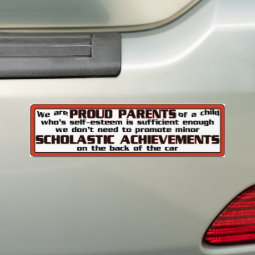 Proud Parent Bumper Sticker | Zazzle