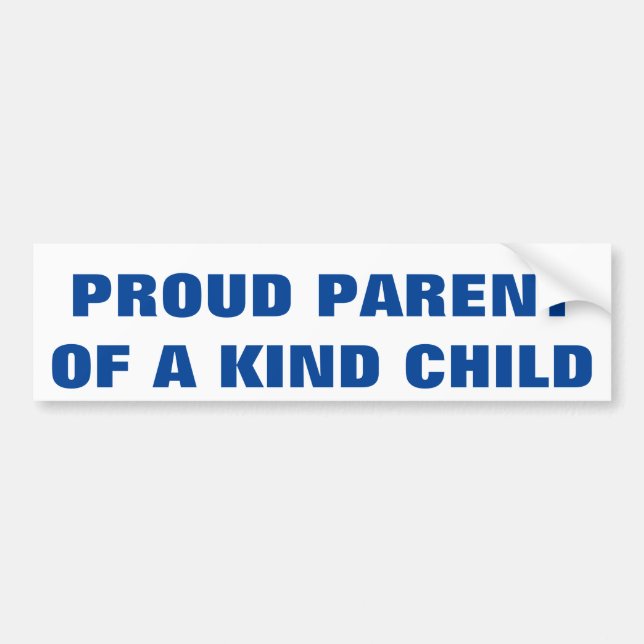 Proud Parent Bumper Sticker (Front)