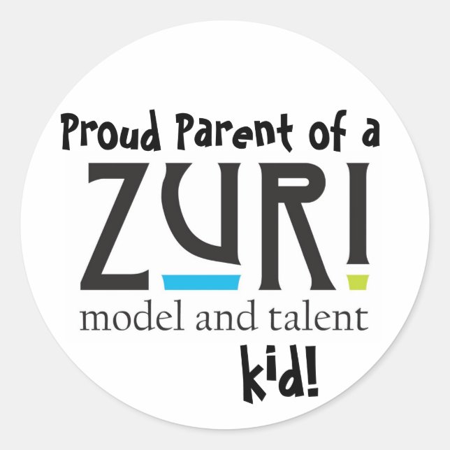 Proud Parent Classic Round Sticker (Front)