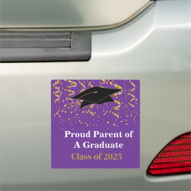 Proud Parent Grad Bumper  Car Magnet (In Situ)