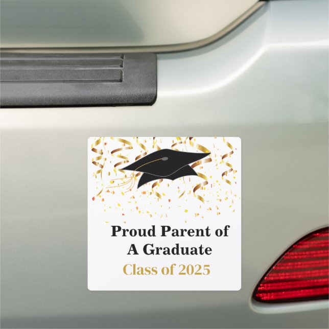 Proud Parent Grad Bumper  Car Magnet (In Situ)