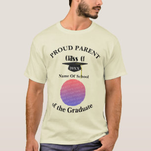 Proud Parent Graduation Cap Personalized Photo    T-Shirt