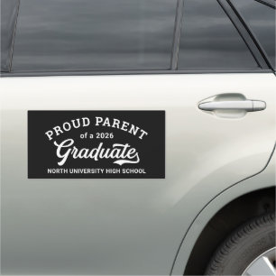 Proud Parent of a 2026 Graduate Car Magnet