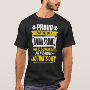 Proud Parent Of A Boykin Spaniel Dog Owner Mom Dad T-Shirt