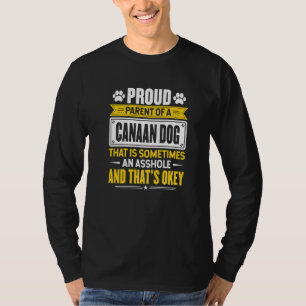Proud Parent Of A Canaan Dog Dog Owner Mom Dad T-Shirt