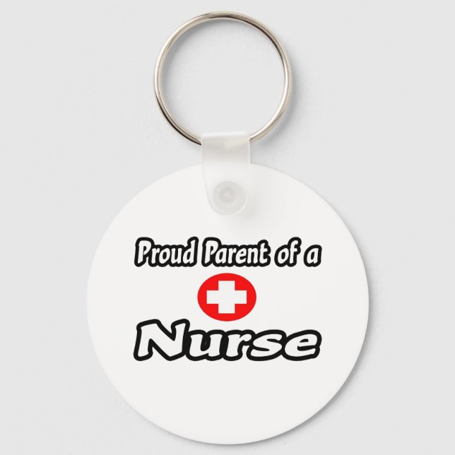 Proud Parent of a Nurse Keychain (Front)