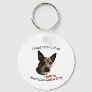 Proud Parent of Australian Brattle Dog Strike Keychain