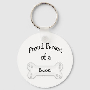 Proud Parent of Boxer Keychain