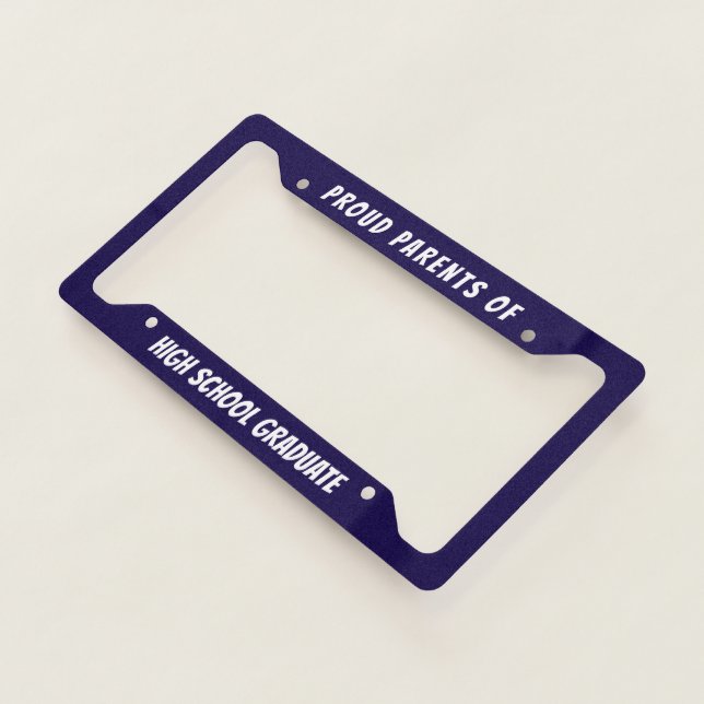 Proud Parent Of Grad Plate - Custom Car Frame (3/4)