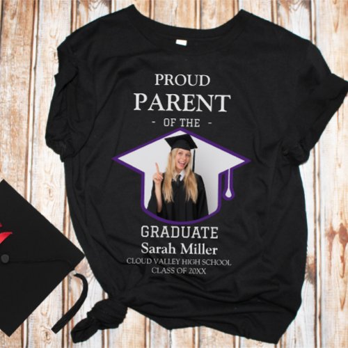 Proud Parent of the Graduate With a Photo  Name T_Shirt