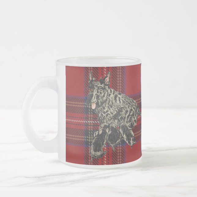 Proud Parents Frosted Glass Coffee Mug (Left)