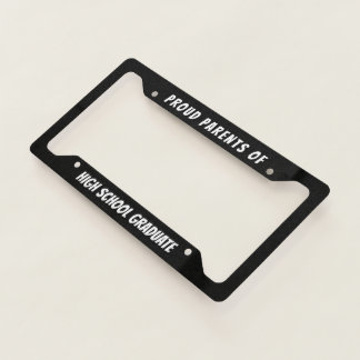 Proud Parents Grad Plate - Custom License Frame