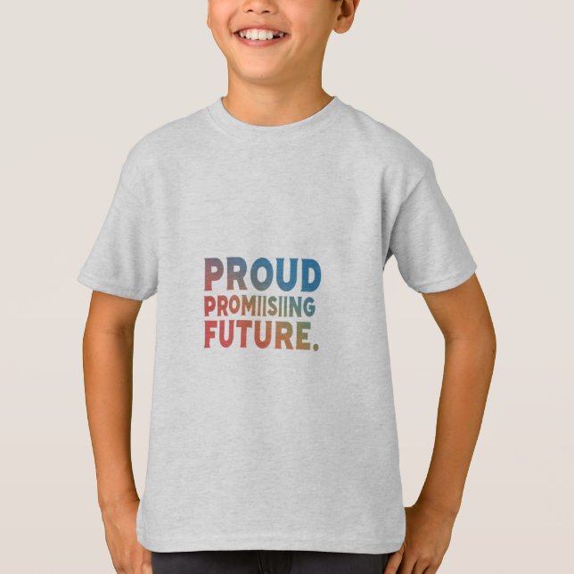 Proud Past, Promising Future Kids Basic T-Shirt (Front)