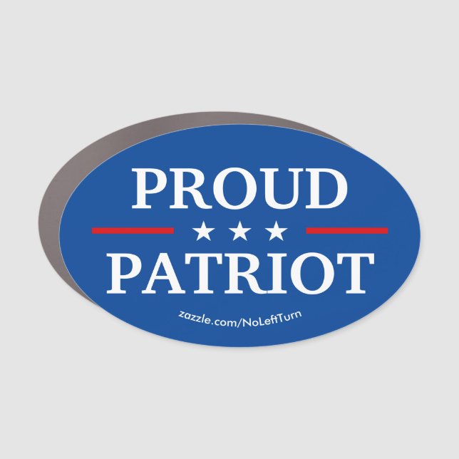 Proud Patriot Car Magnet (Front)