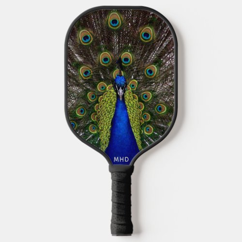 Proud Peacock custom monogram Pickleball Paddle