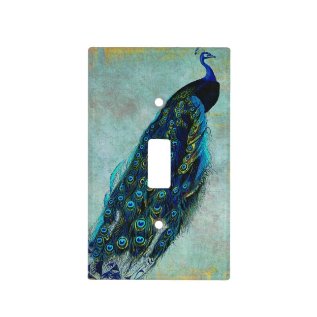 Proud Peacock Light Switch Cover (Front)
