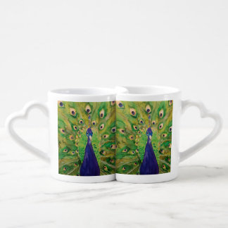 Proud Peacock Painting By MirandaPA Lovers' Mugs