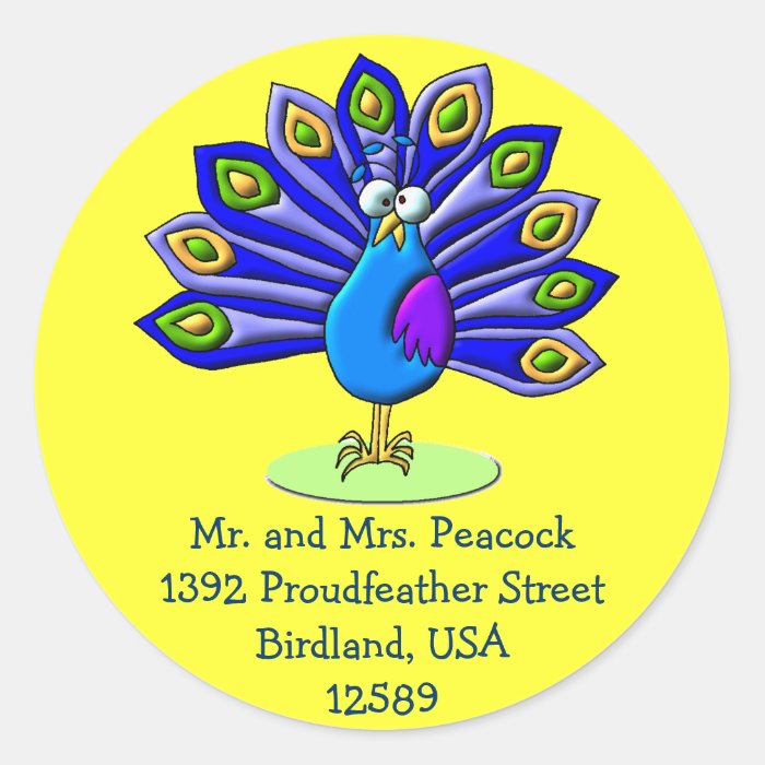 Proud Peacock Stickers