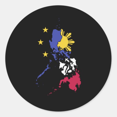 Proud Philippines Filipino Pinoy Classic Round Sticker