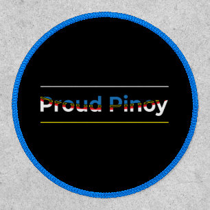 Proud Pinoy - Filipino Flag Abstract Geometric Patch
