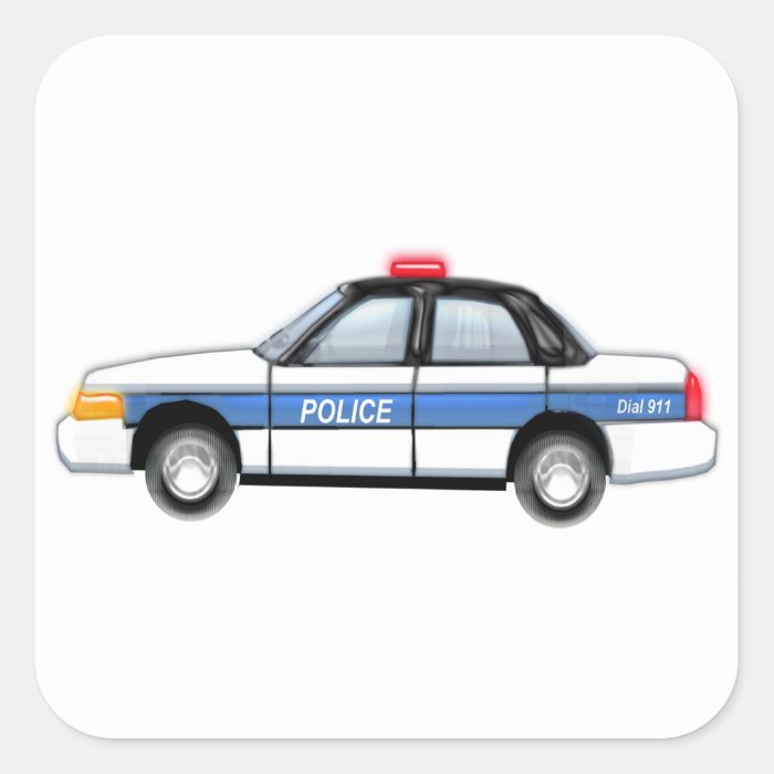 Proud Police Car Stickers