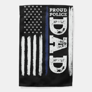 Proud Police Dad Garden Flag