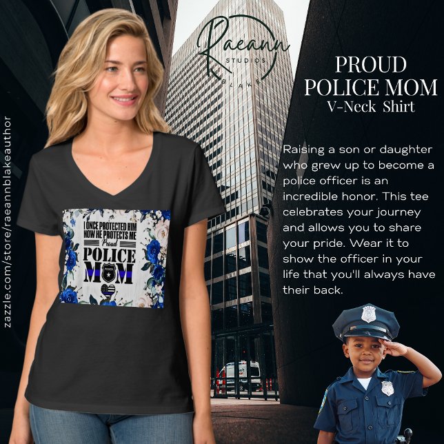 Proud Police Mom T-Shirt (Creator Uploaded)