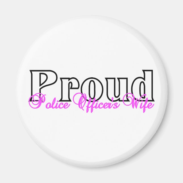 Proud Police Officer's Wife Magnet (Front)