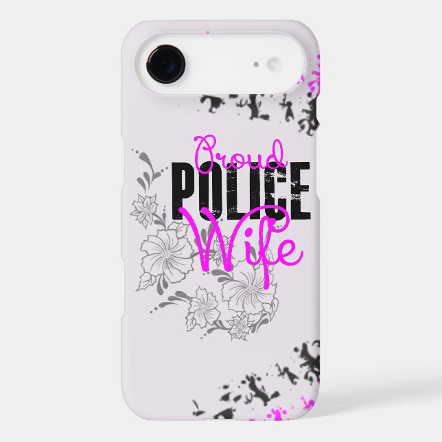 Proud Police Wife Case-Mate iPhone Case (Back)