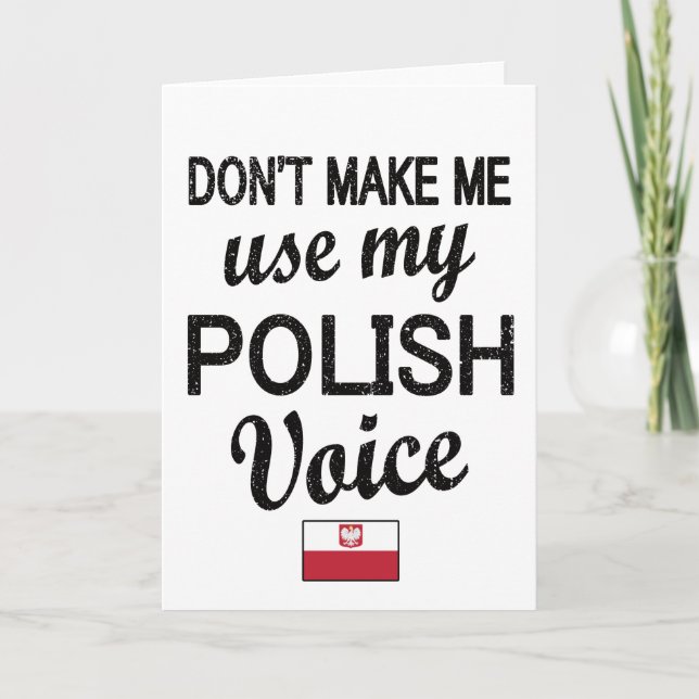 Proud Polish Roots Poland Flag Polish Heritage Card (Front)