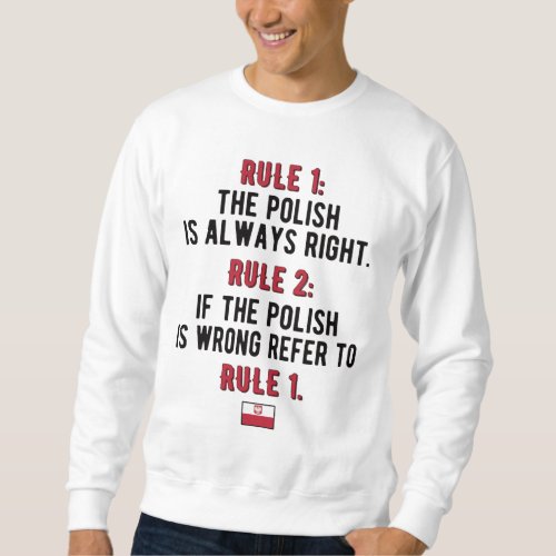 Proud Polish Roots Poland Flag Polish Heritage Sweatshirt