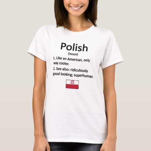 Proud Polish Roots Poland Flag Polish Heritage T_Shirt