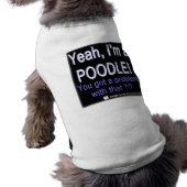 Proud Poodle - (Blue) - Dog Shirt (Back)