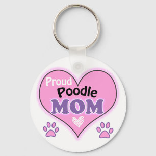 Proud Poodle Mom Keychain