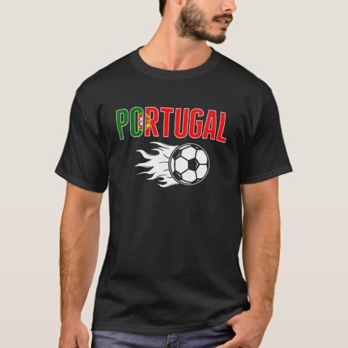 Proud Portugal Soccer Fans Jersey Portuguese Footb T_Shirt