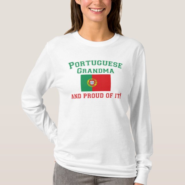 Proud Portuguese Grandma T-Shirt (Front)