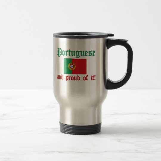 Proud Portuguese Travel Mug