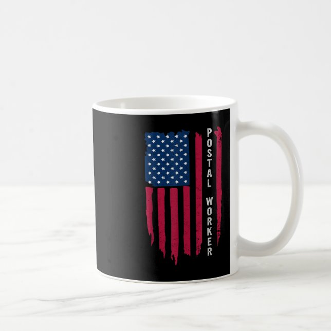 Proud Postal Worker Postmaster Us Post Service Mem Coffee Mug (Right)