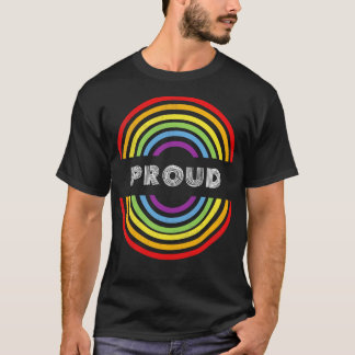 Proud Pride LGBT  LGBTQ T LGBT Supporter Pride Mon T-Shirt