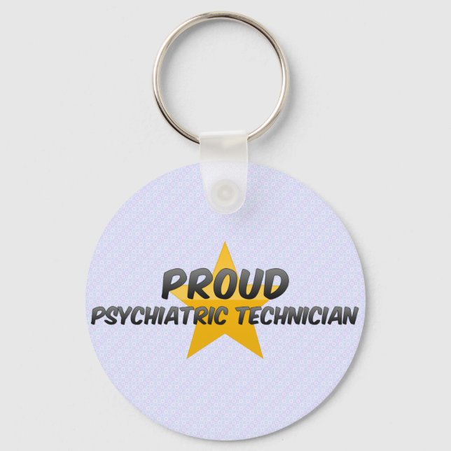 Proud Psychiatric Technician Keychain (Front)