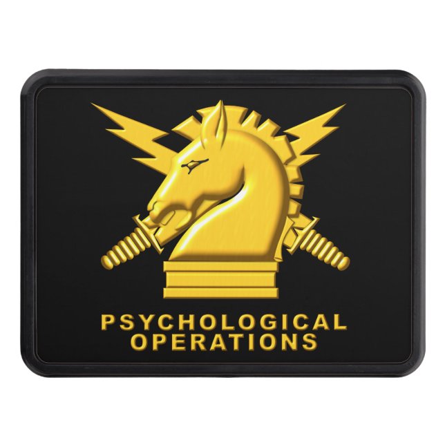 Proud Psychological Operations Veteran Hitch Cover (Front)