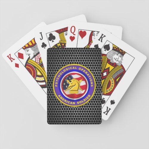 Proud Psychological Operations Veteran Playing Cards